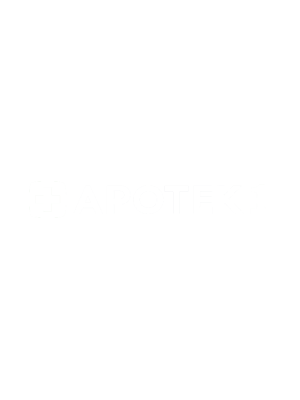 Apotek 1 logo with a green cross and the text Apotek 1 in white and green.