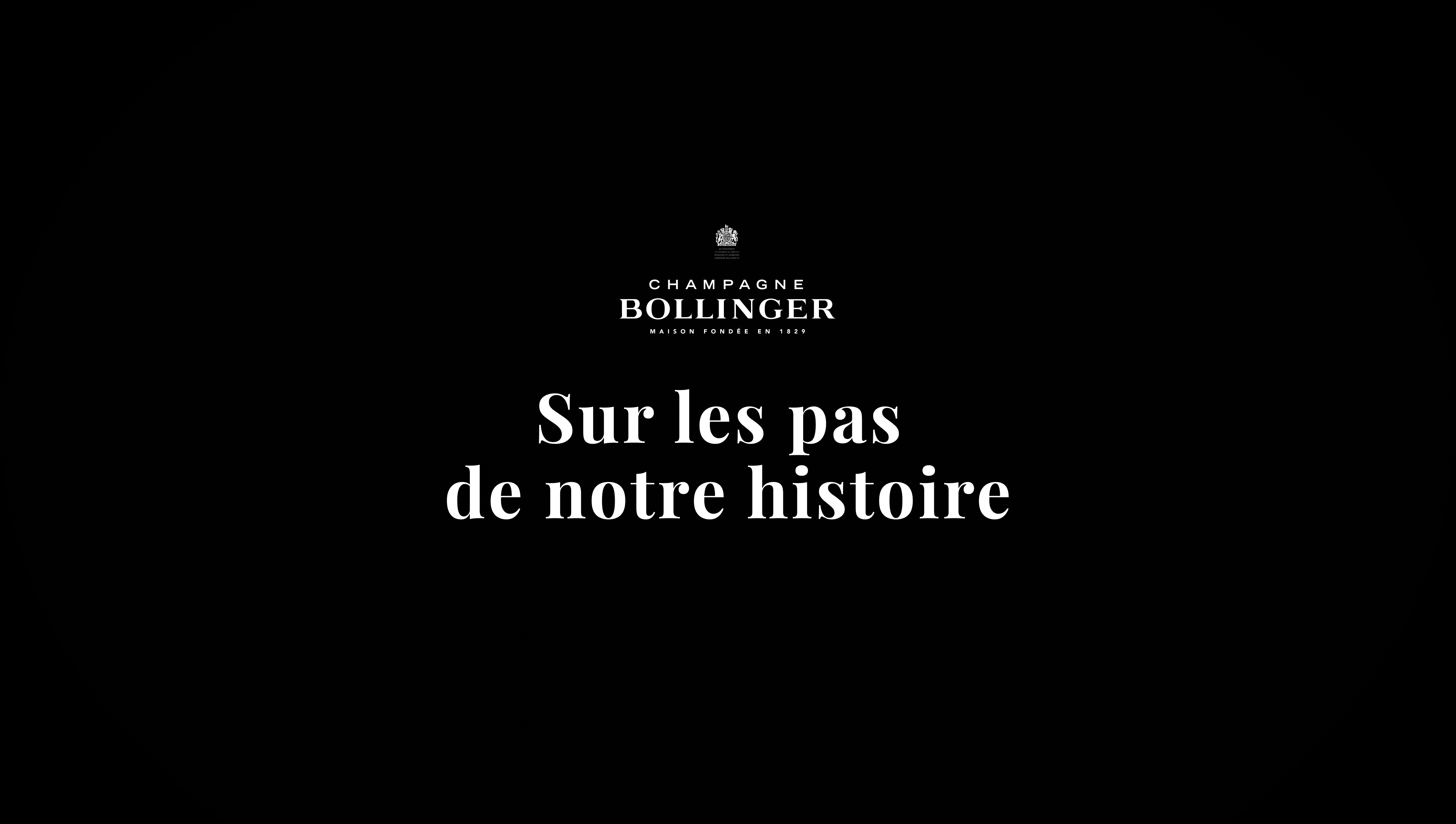 Bollinger interactive storytelling website — Champagne house heritage and craftsmanship