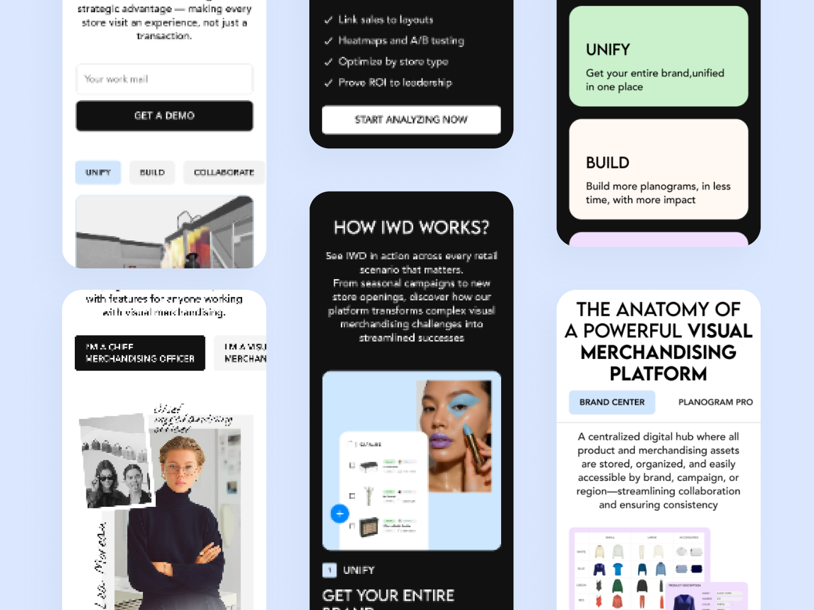 IWD website mobile responsive design — modernized UI and content hierarchy