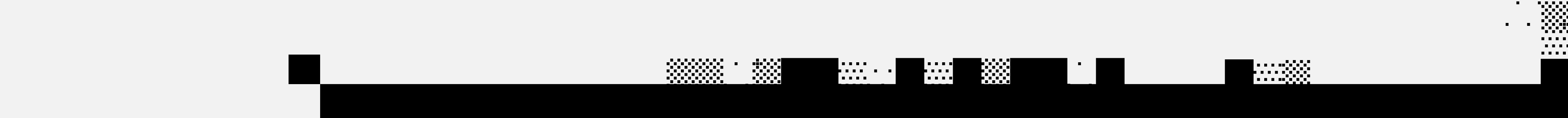 Black and white glitch pattern with horizontal and vertical blocks and pixelated squares.