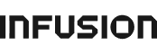 Black text logo reading INFUSION in a bold, stylized font.
