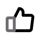 Black and gray stylized letter D logo on transparent background.