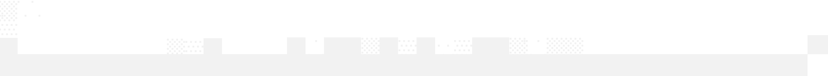 Stylized black horizontal shapes with varying heights resembling abstract city skyline on white background.