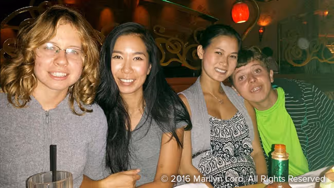 In 2014, Sarah and Adam were reunited with their last BIs, Denise and Kelly, who each worked with them for 2 years.