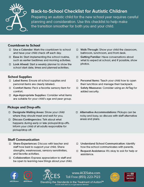 ACES: Back to School Checklist