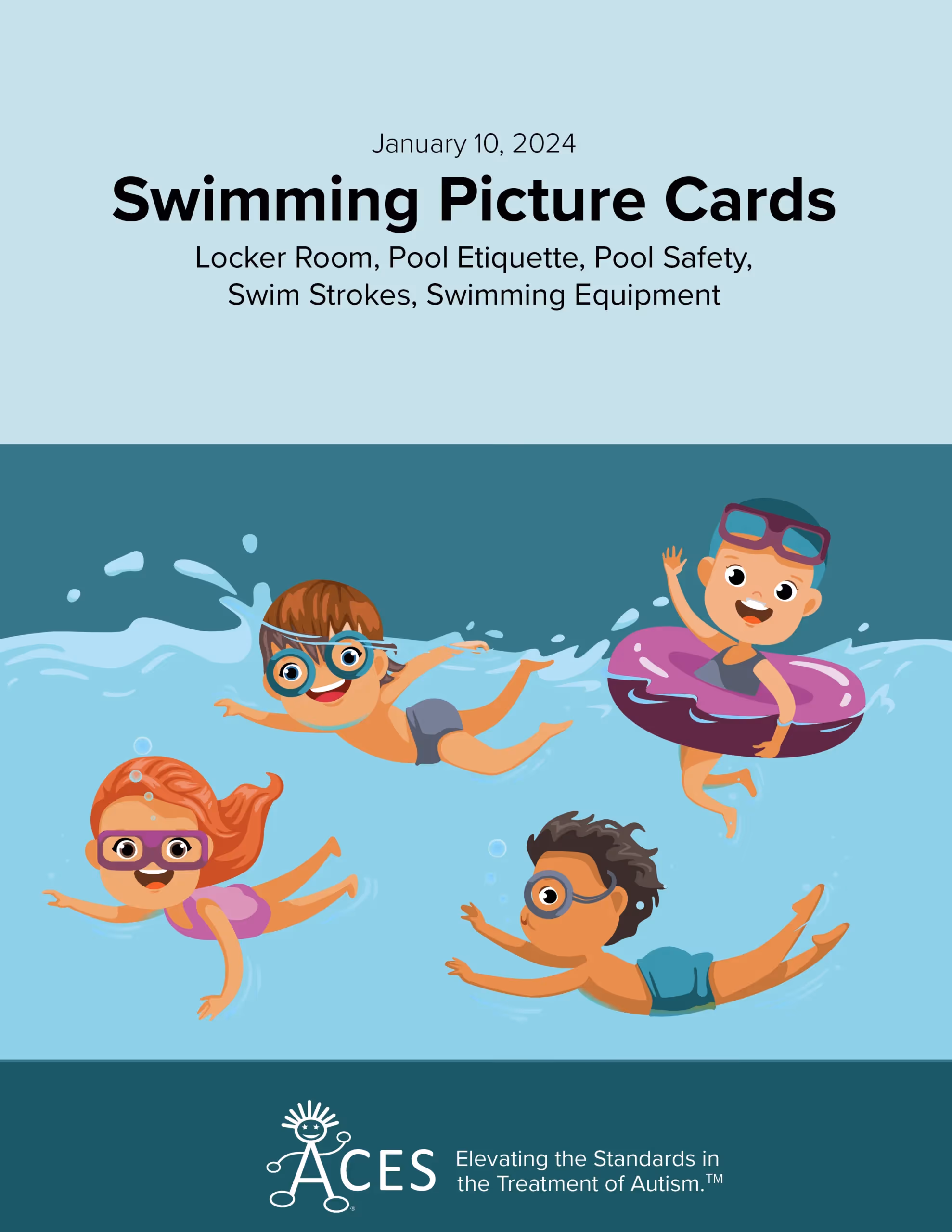 ACES Swimming Picture Cards