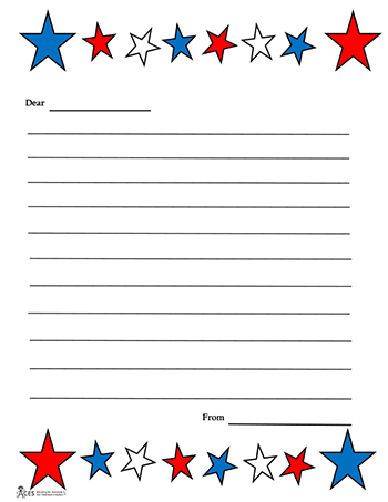 Memorial Day Letter and Drawing Templates