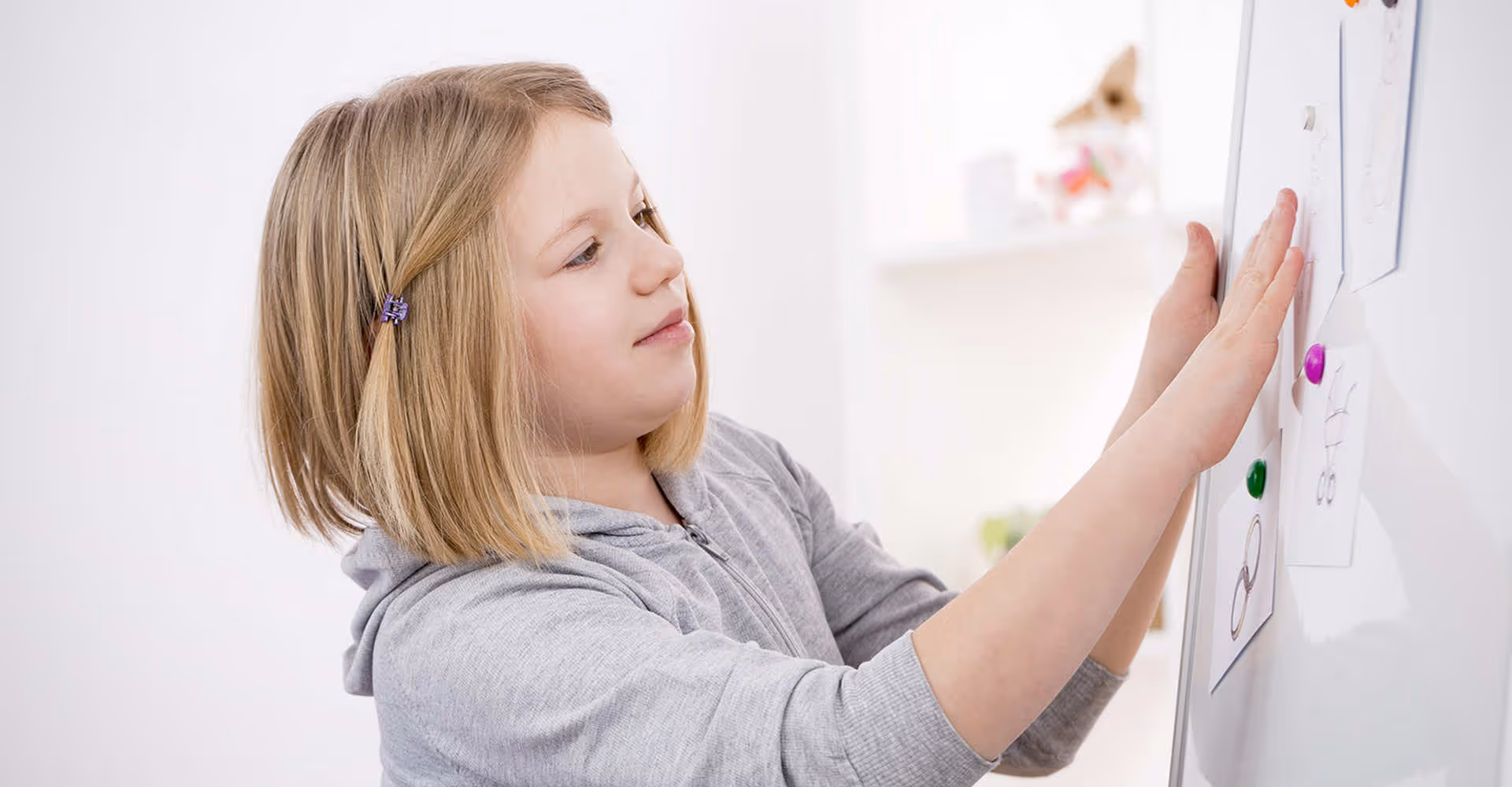 child doing activity