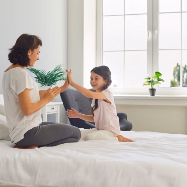 Grandmother with her grand daughter