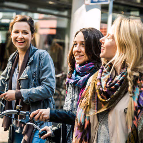 group of women gathering