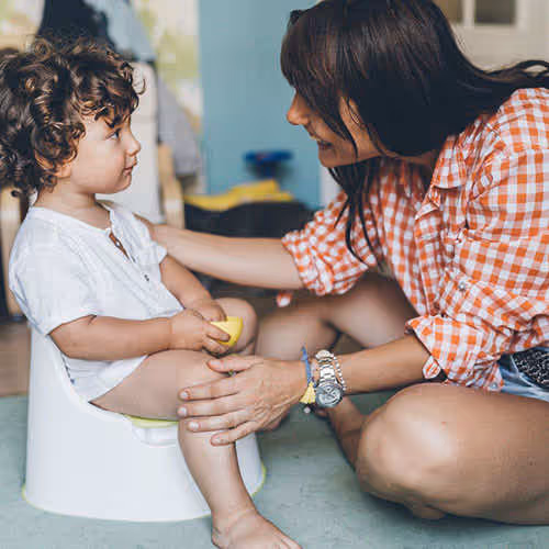 toilet training parent with child