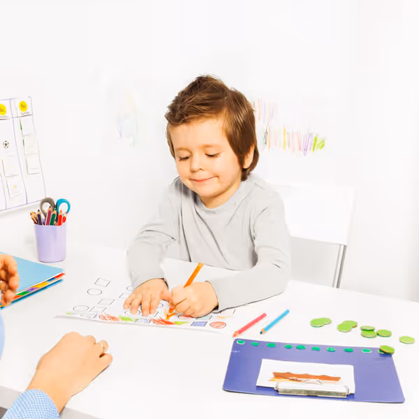 child in aba therapy