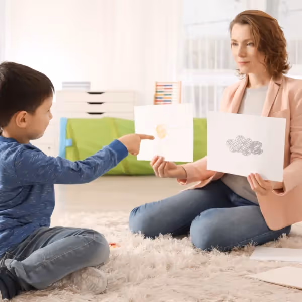 autistic child in therapy