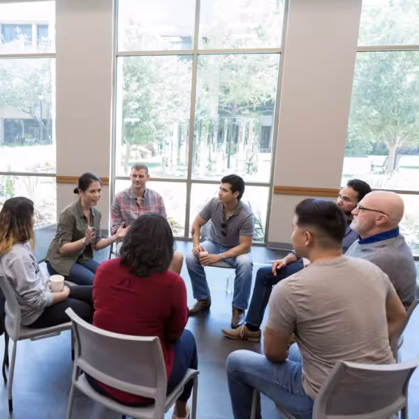 a support group meeting