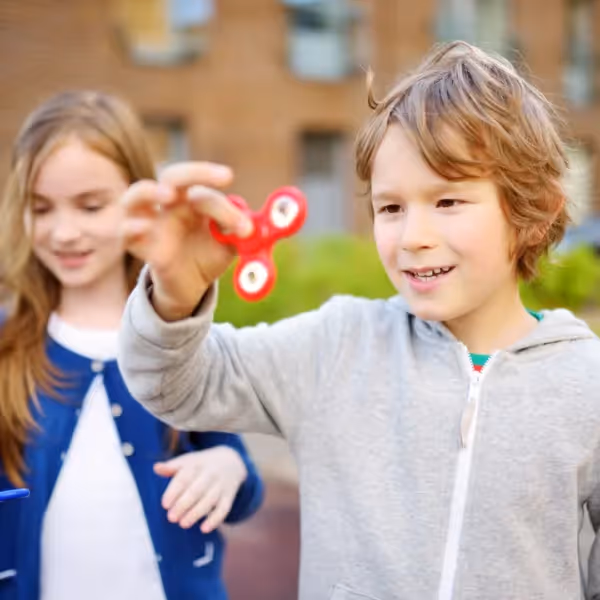 autistic child and friend