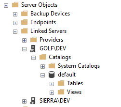 SQL query example for cross-server data access