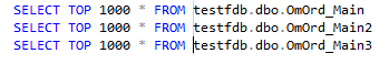 Result of block select insert in SSMS