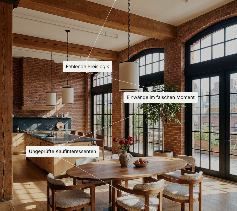 A kitchen with a table, chairs, and windows.