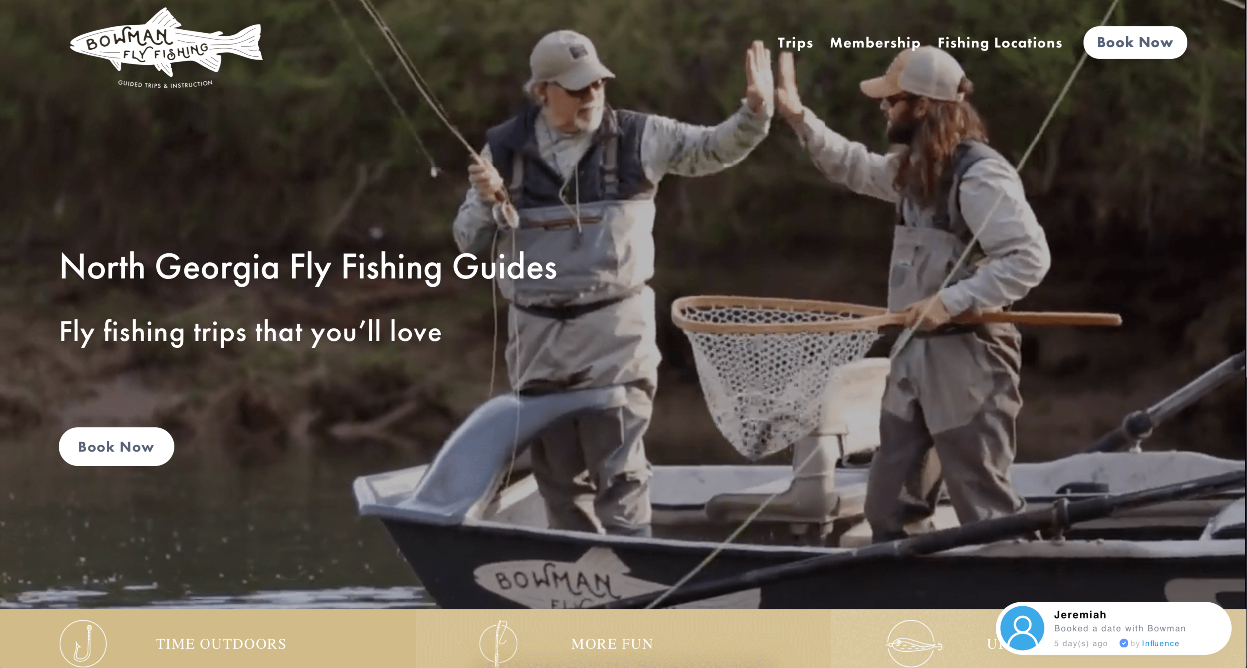 Bowman Fly Fishing Website Header