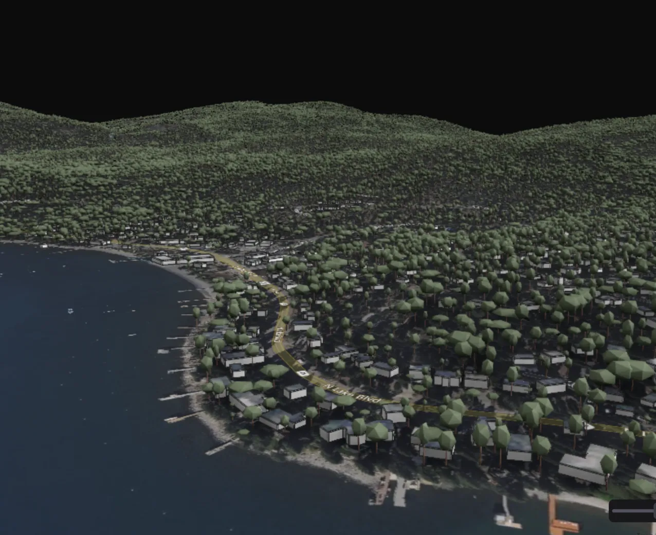 eino 3D digital twin showing terrain data for outdoor network design