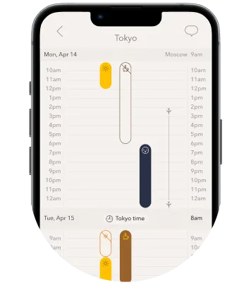 Timeshifter jet lag plan