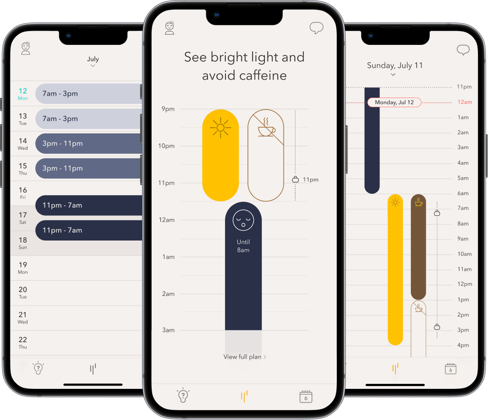 Shift work schedule and circadian disruption illustration