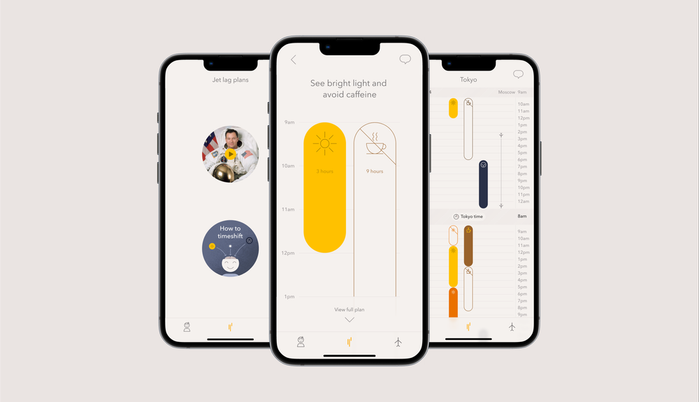 Timeshifter jet lag app