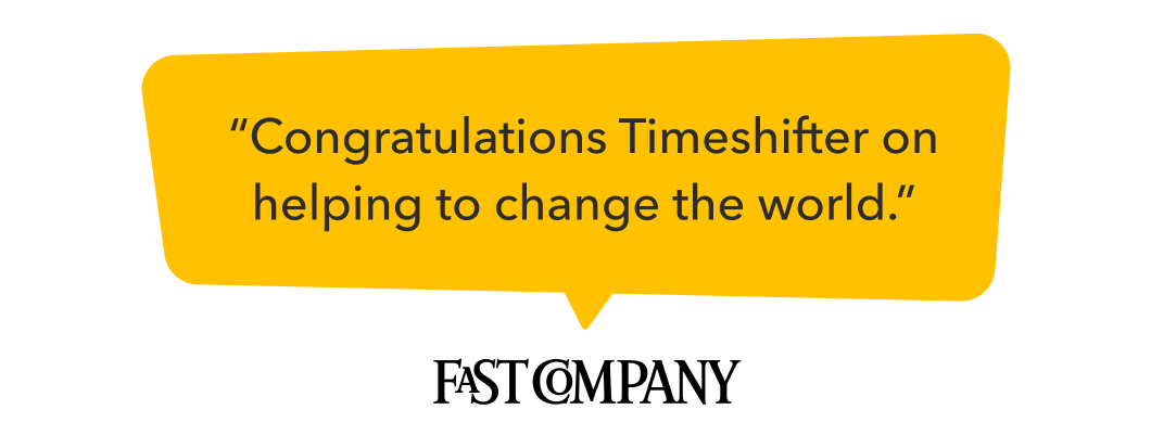 Fast Company endorsement of the Timeshifter jet lag app