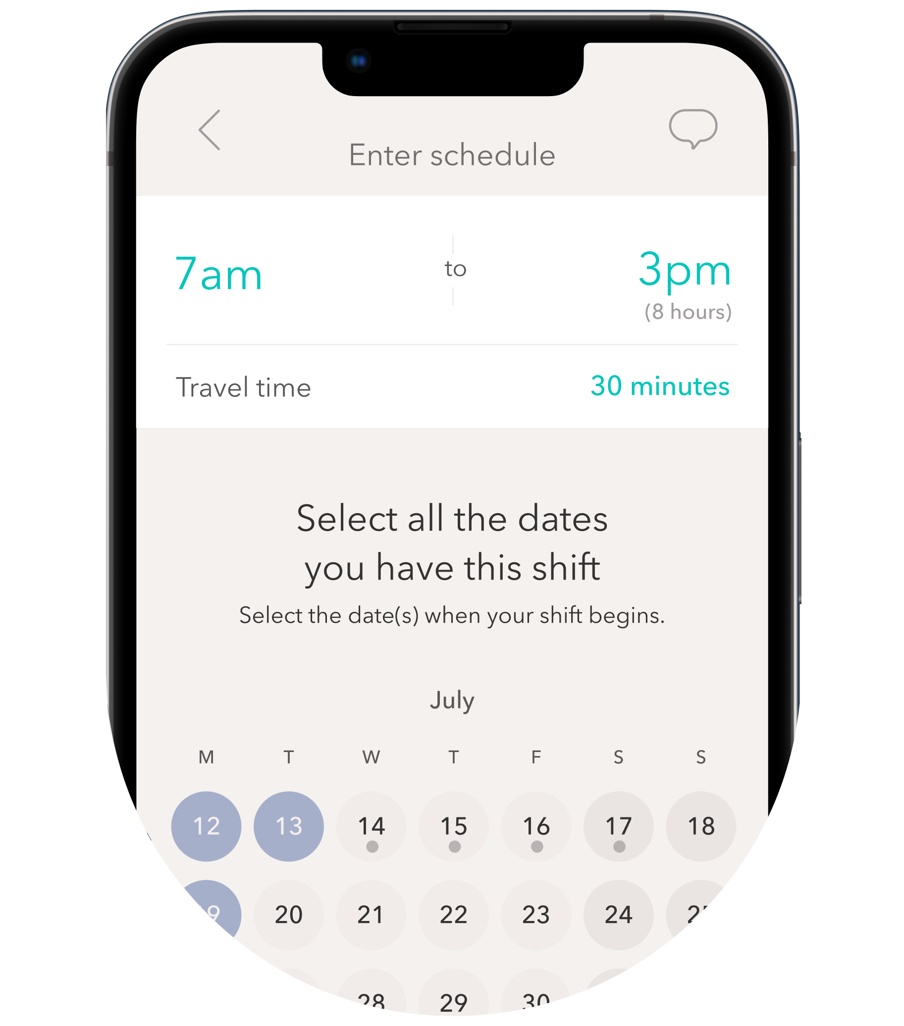 Create a shift work plan