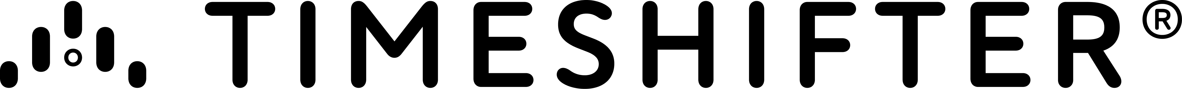 Timeshifter logo — horizontal, black