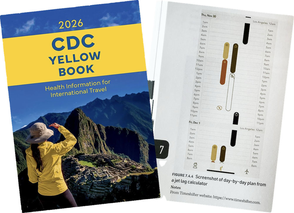 The CDC features Timeshifter in the CDC Yellow Book for international travel