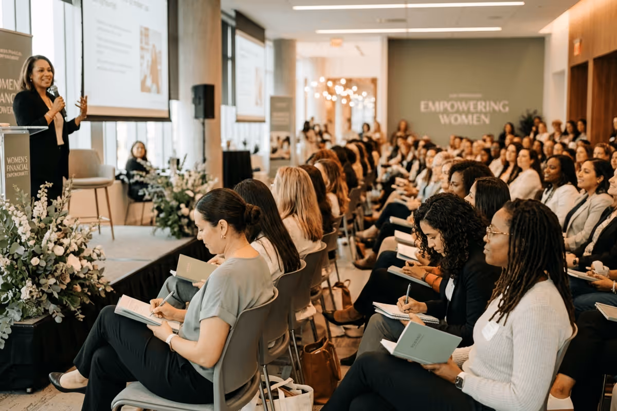 Women at a Sophia financial wellness event