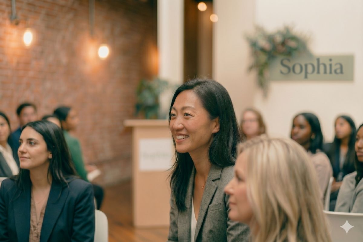 Community members at a Sophia financial wellness event