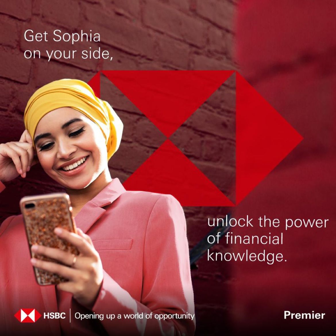 HSBC partnership announcement with Sophia
