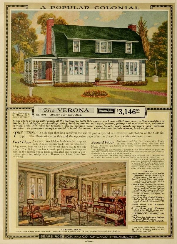 Honor bilt Modern Homes. © Sears, Roebuck and Company, Chicago.