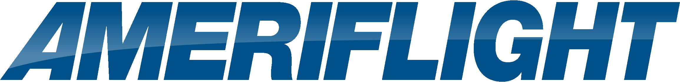 Ameriflight logo with stylized blue gradient text.