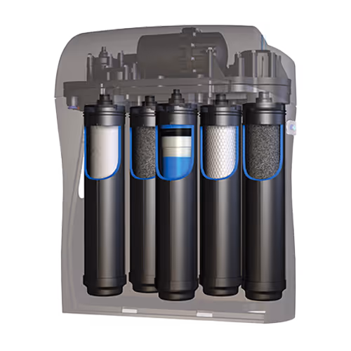 K5 cross section depicting flex filters