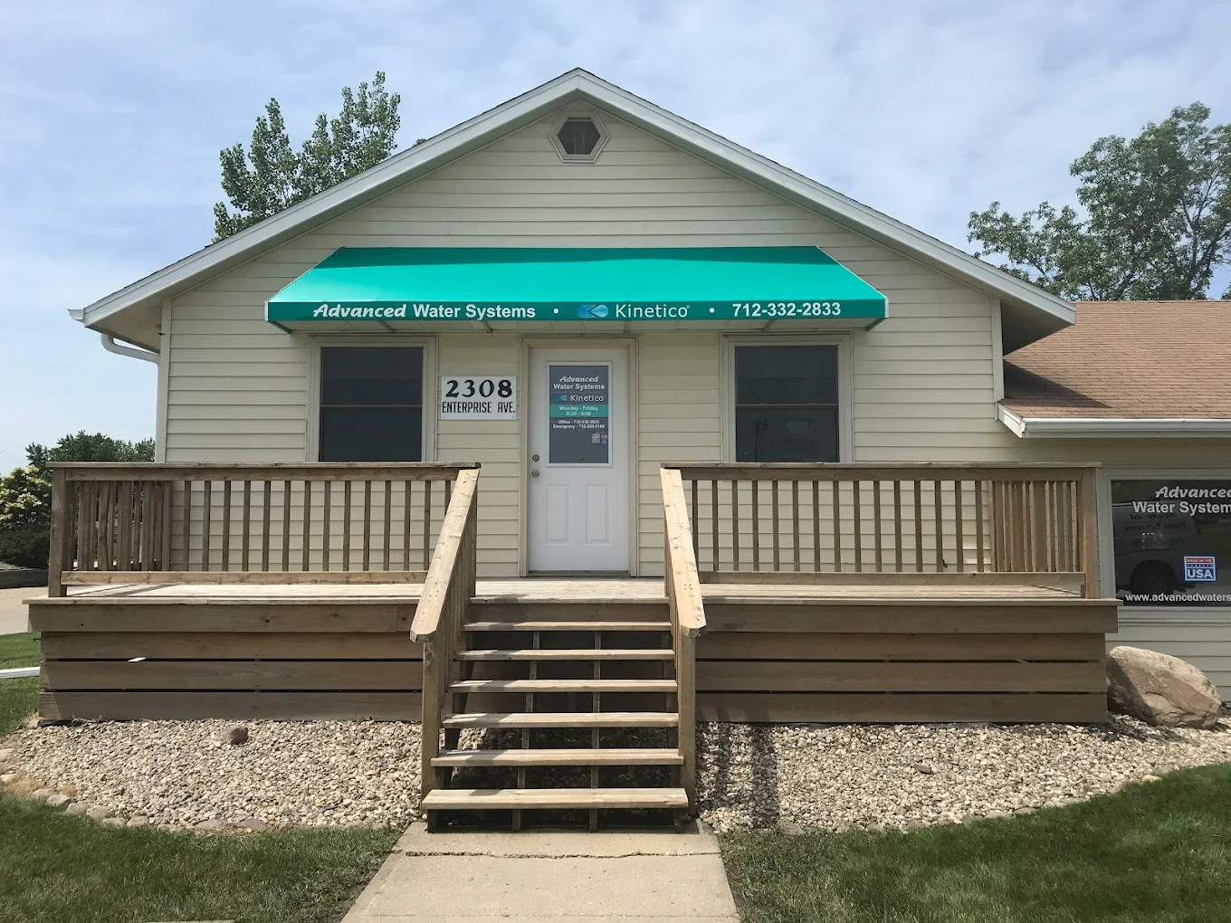 Advanced Water Systems showroom in Spirit Lake, Iowa