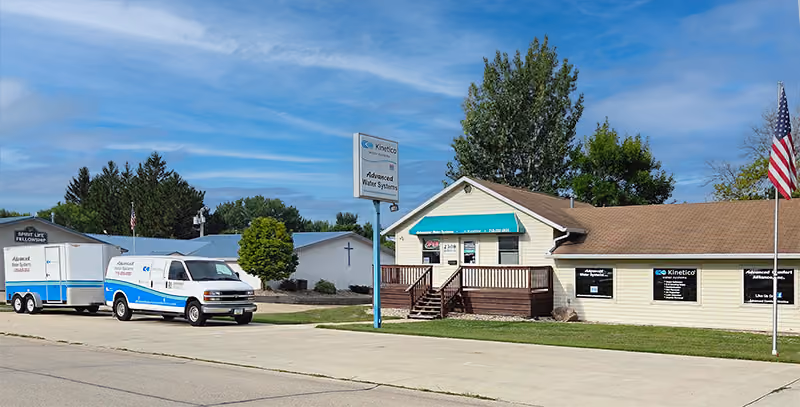Advanced Water Systems showroom in Spirit Lake, Iowa