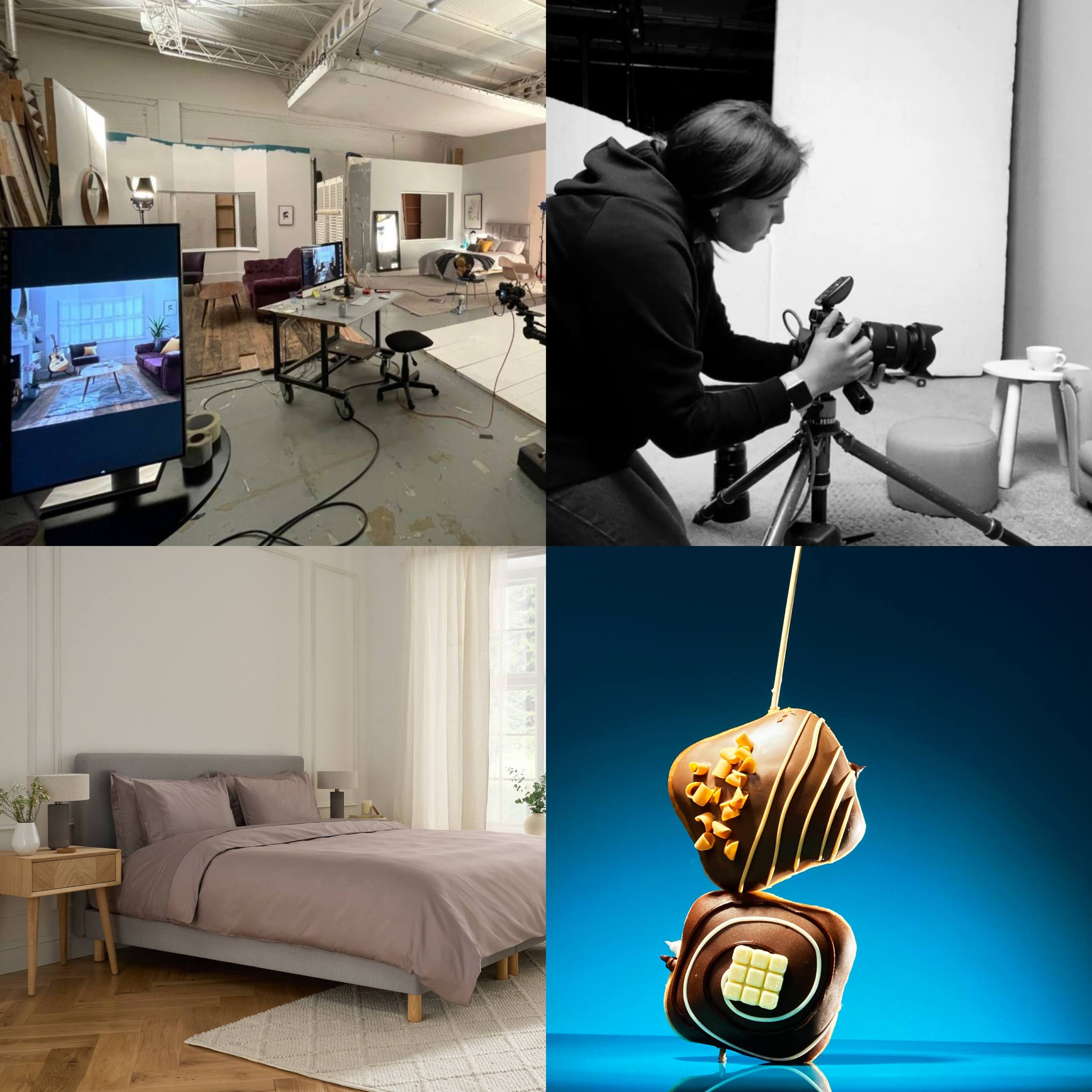 Sana Semonov photographing in the San Francisco Bay Area