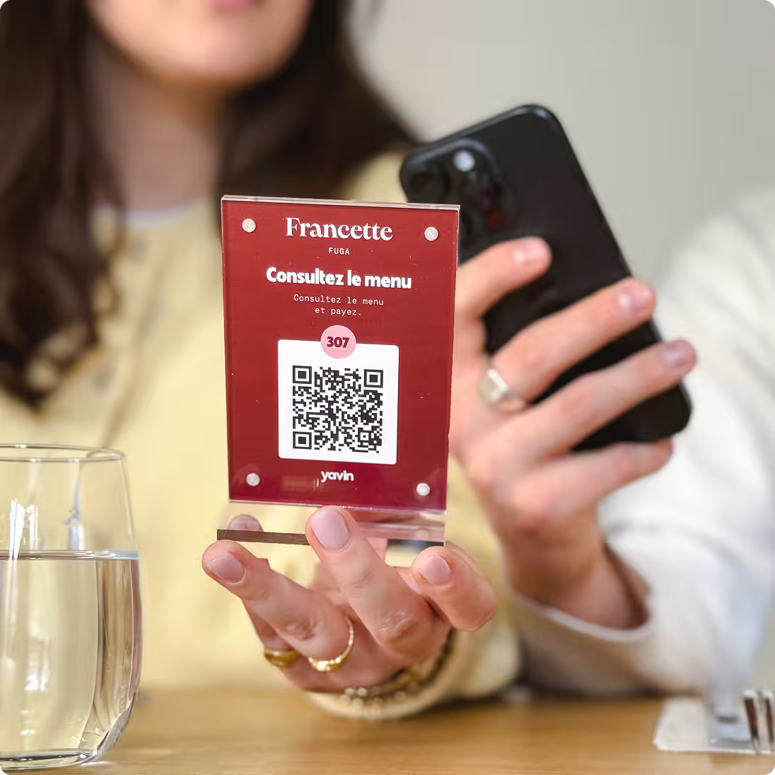 commande et paiement à table | yavin