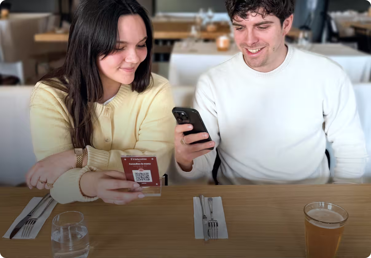 commande et paiement à table - yavin