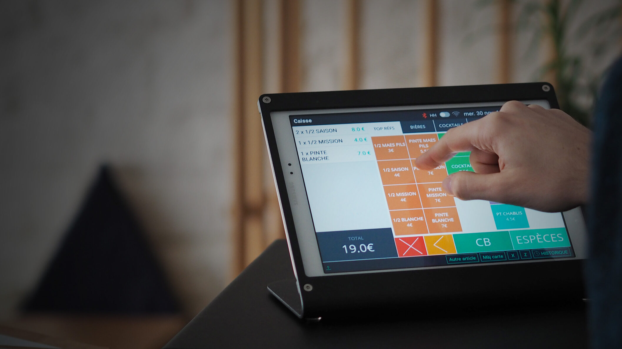 logiciel m-system sur tablette