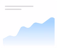 Line graph with a rising trend shown in blue gradient.