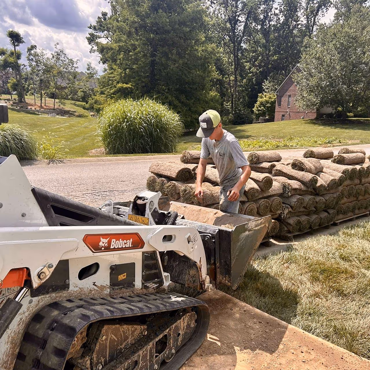 Executive Lawn Care & Landscaping team providing lawn care services in Bloomington, Indiana