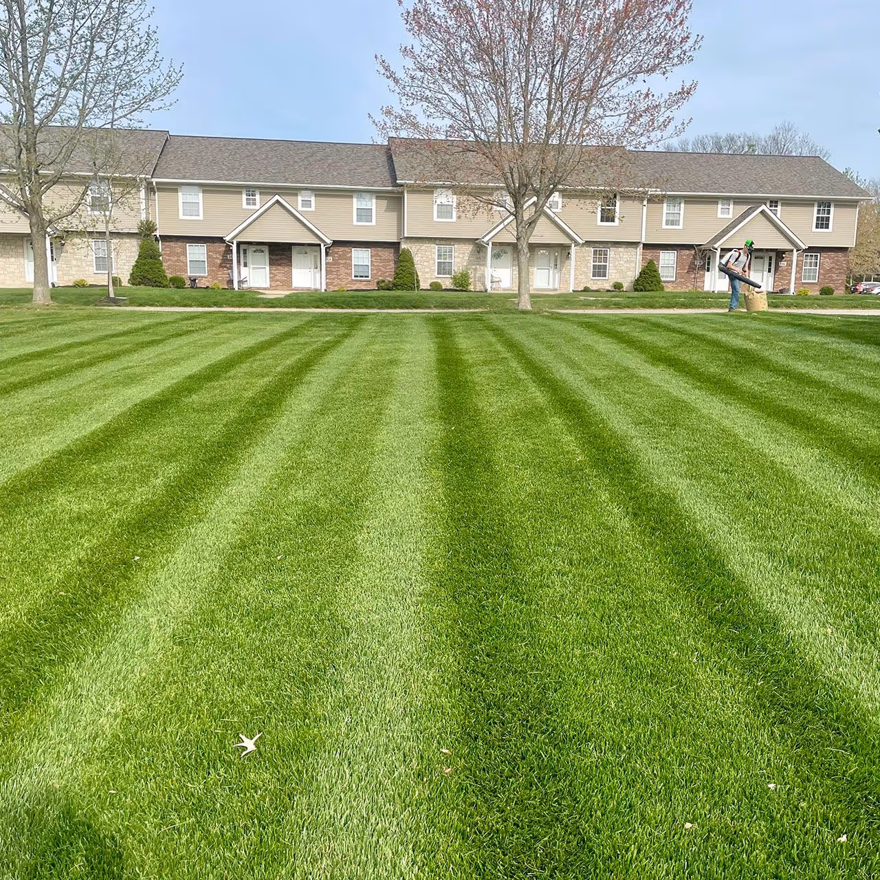 lawn mowing and edging service by Executive Lawn Care & Landscaping in Bloomington Indiana