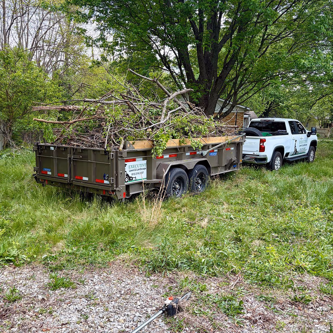 Lawn cleanup and seasonal yard maintenance by Executive Lawn Care & Landscaping in Bloomington, Indiana