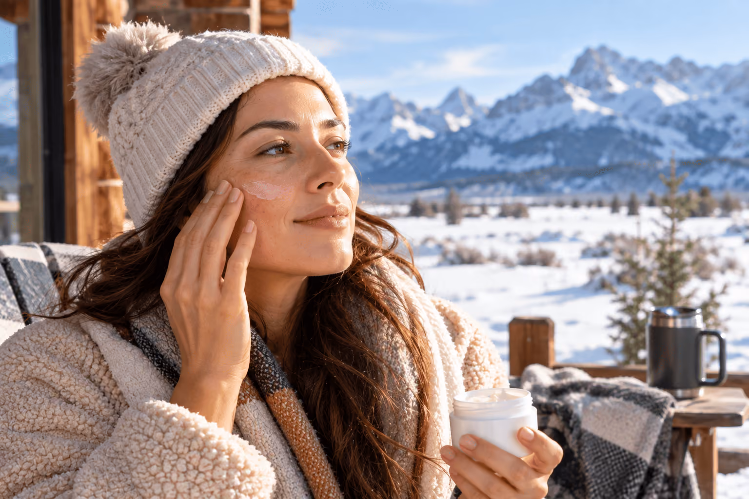 Hydrated, glowing skin after a hydration treatment in Pinedale, Wyoming