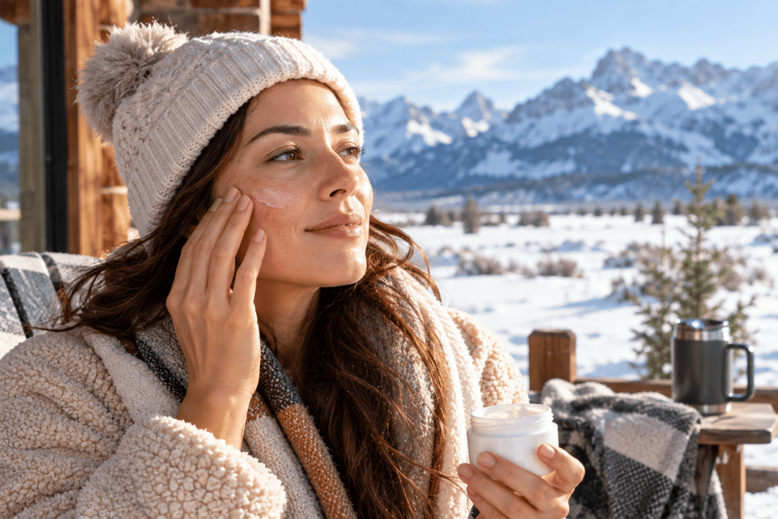 Hydrated, glowing skin after a hydration treatment in Pinedale, Wyoming