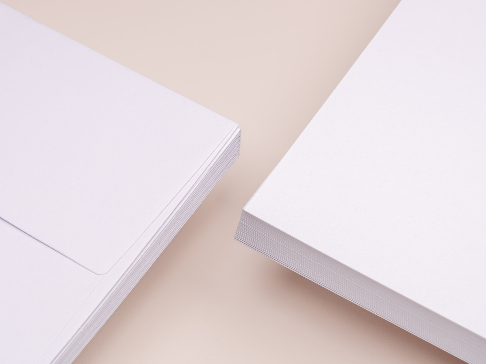 Close-up of premium 350gsm cardstock texture used for handwritten cards